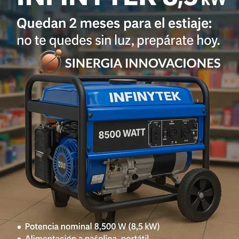 Generador electrico Infinytek 8,500 Watt (8,5 Kw) a gasolina