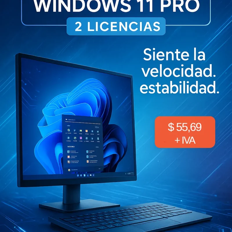 Licencias Windows 11 para 2 PCs