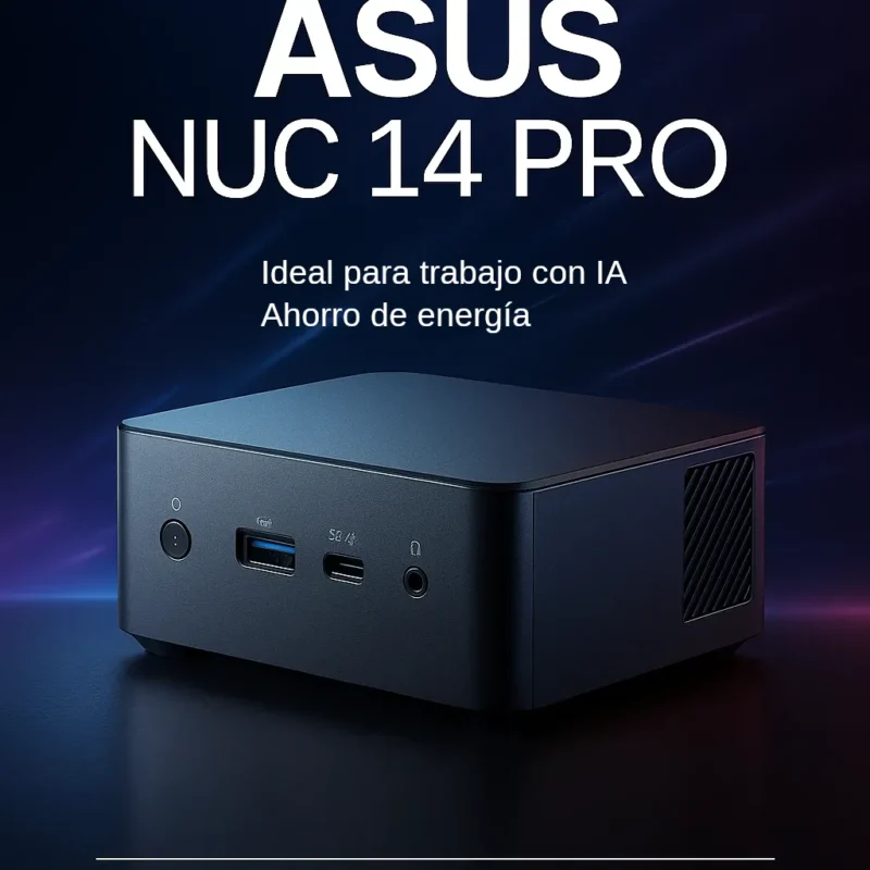 Guía de consumo de la Mini Asus 14 Pro Intel Core Ultre 7 155H para IA
